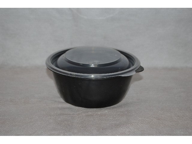 Контейнер К-144 суповой 500 мл.  Черный.